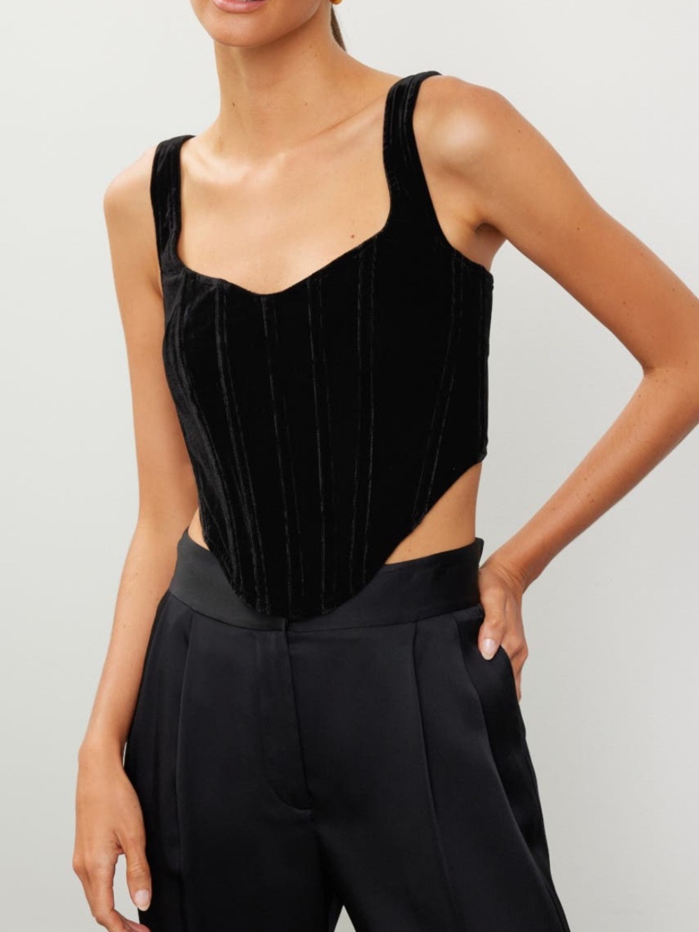 Bardot Fitted Corset Bustier